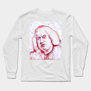 Samuel Johnson Portrait | Samuel Johnson Artwork | Line art Long Sleeve T-Shirt